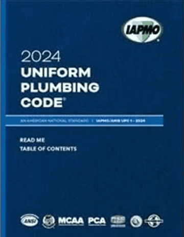 Uniform Plumbing Code 2024 With Tab Paperback UPC 2024