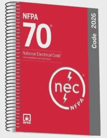 NFPA 70 National Electrical Code NEC 2026 Spiralbound